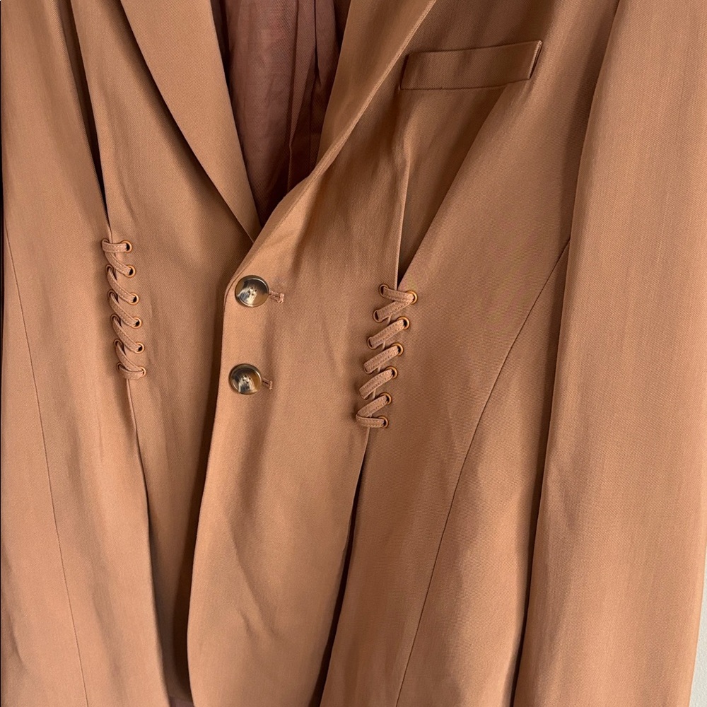 A.L.C. • Women's Camel oversized blazer - Picture 3 of 5